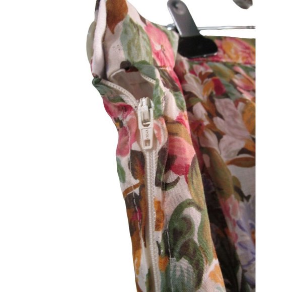 Ramsay of Dublin Floral Knife Pleat Skirt Lined Made in Ireland Large GUC - Picture 11 of 16